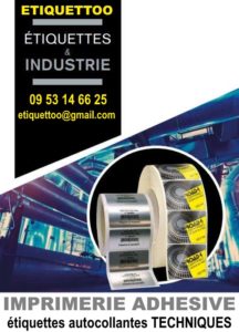 Etiquettes INDUSTRIELLES - Etiquettes Autocollantes - Imprimerie ETIQUETTOO