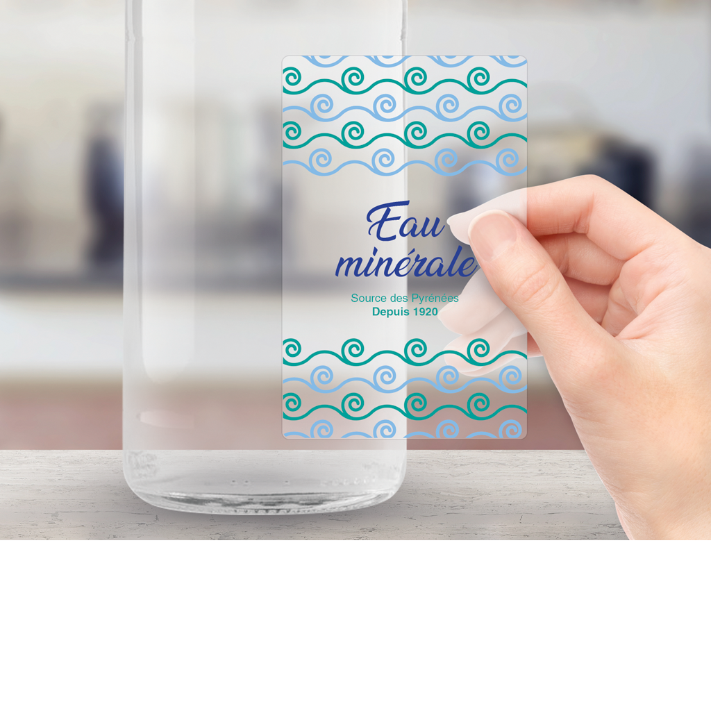 étiquette autocollante invisible - etiquette adhésive transparente - étiquettes autocollantes transparentes