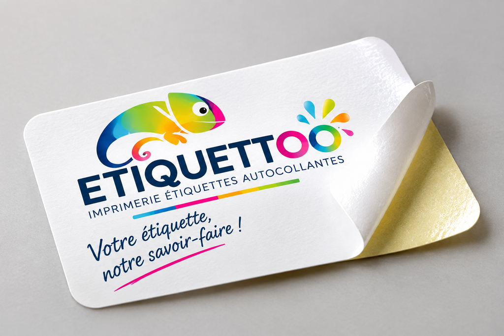 ETIQUETTOO est une imprimerie spécialisée dans la fabrication
d’étiquettes adhésives et autocollantes personnalisées.

ETIQUETTOO accompagne les professionnels dans la conception,
l’impression et la fabrication d’étiquettes adaptées à leurs produits,
leurs supports et leurs contraintes d’utilisation.