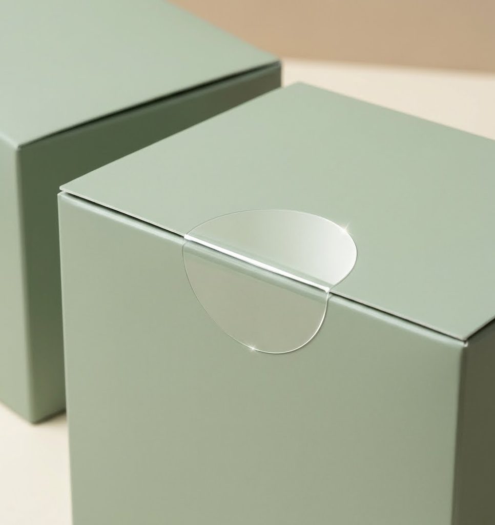 Etiquettes Rondes Transparentes pour Boîtes et Blisters